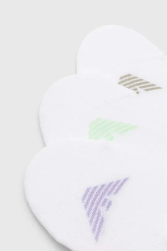Ponožky Emporio Armani Underwear 3-pak biela