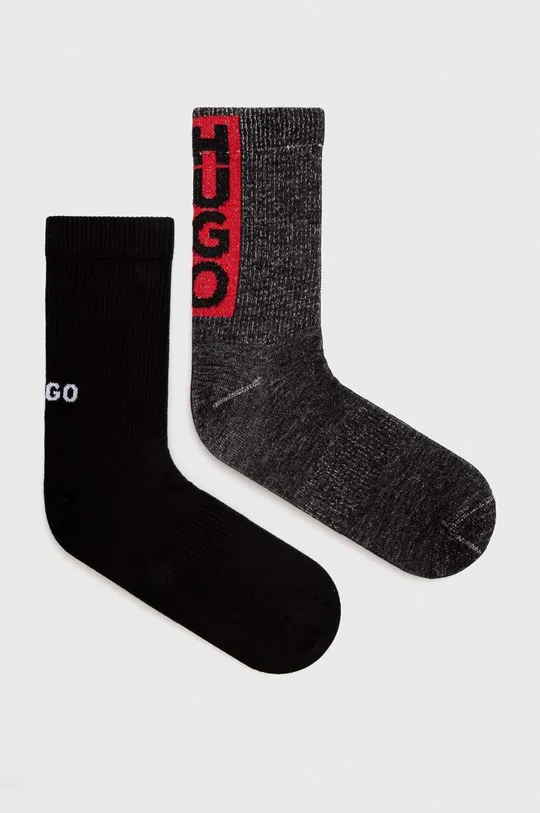 чорний Шкарпетки HUGO 2-pack Чоловічий