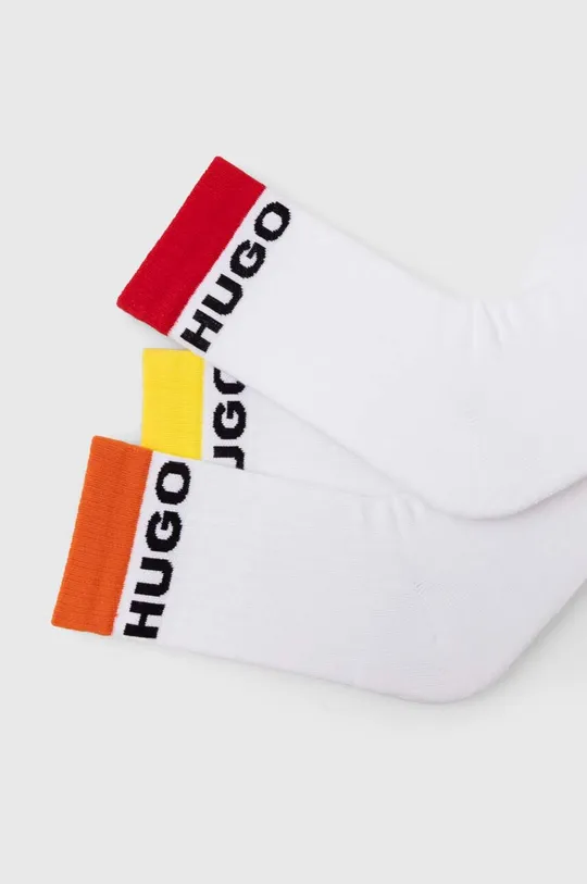 Ponožky HUGO 5-pak biela