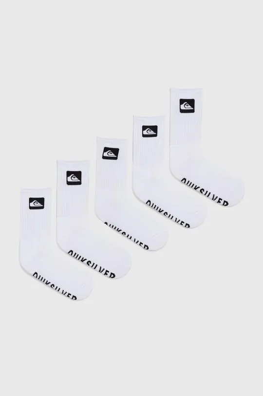 λευκό Κάλτσες Quiksilver 5-pack Ανδρικά