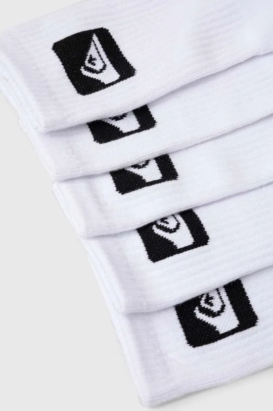 Čarape Quiksilver 5-pack bijela