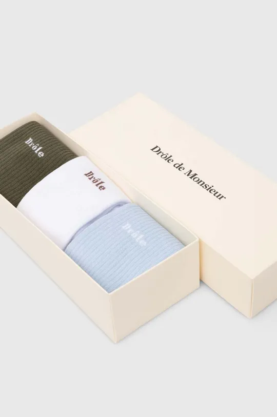 Ponožky Drôle de Monsieur La Chaussette Drôle 3-pak 80 % Bavlna, 18 % Polyamid, 2 % Elastan