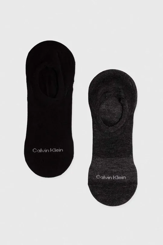črna Nogavice Calvin Klein 2-pack Moški