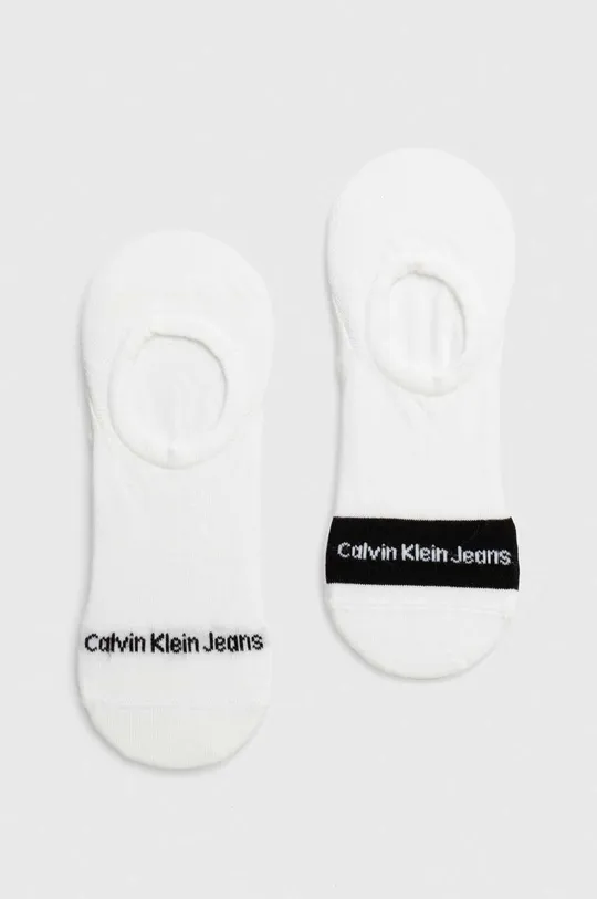 bela Nogavice Calvin Klein Jeans 2-pack Moški