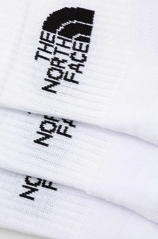 Ponožky The North Face 3-pak biela