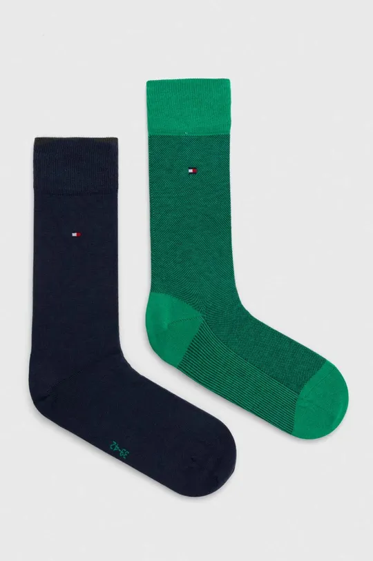 зелений Шкарпетки Tommy Hilfiger 2-pack Чоловічий