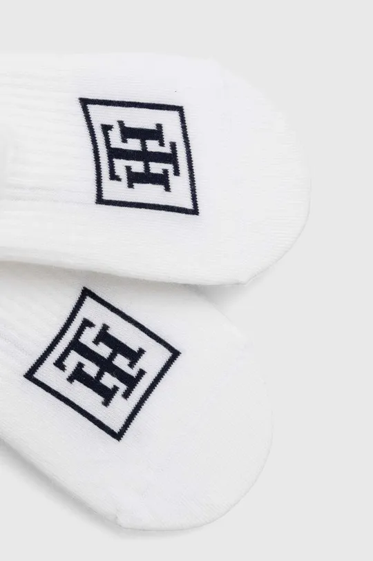 Ponožky Tommy Hilfiger 2-pak biela