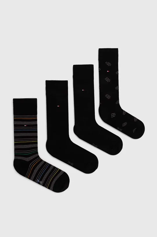 čierna Ponožky Tommy Hilfiger 4-pak Pánsky
