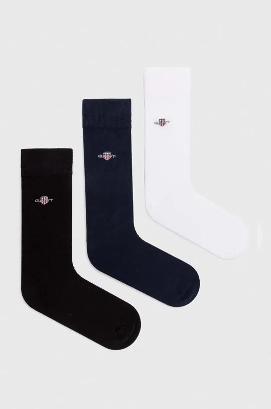 čierna Ponožky Gant 3-pak Pánsky