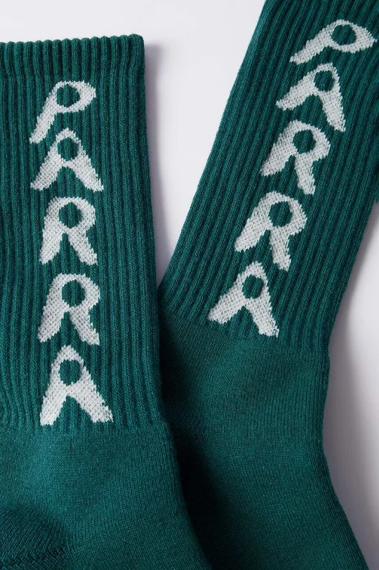 by Parra calzini Hole Logo Crew Socks verde