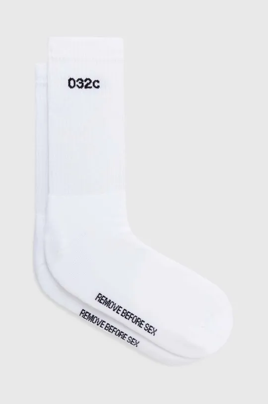 белый Носки 032C Remove Before Sex Socks Мужской