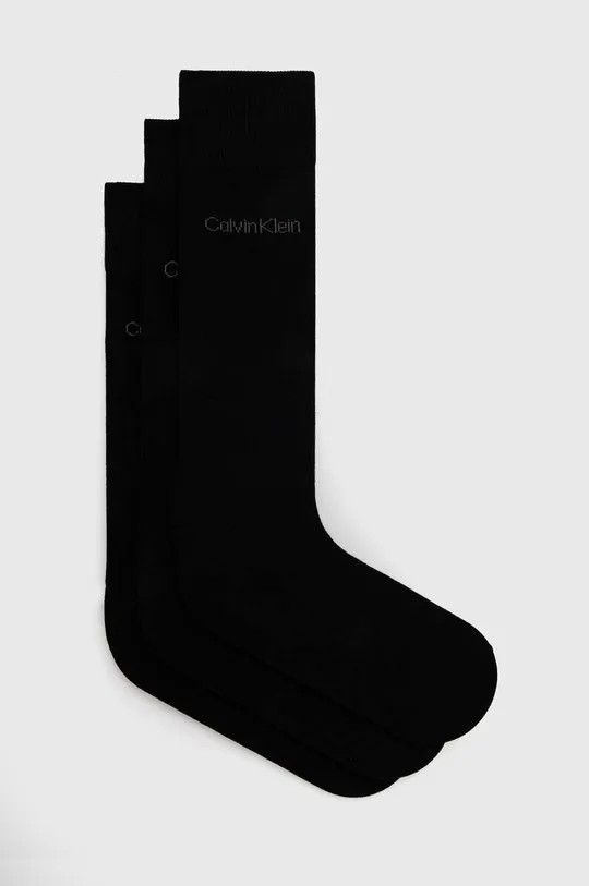 μαύρο Κάλτσες Calvin Klein 3-pack Ανδρικά