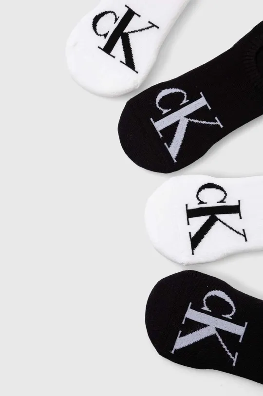 Ponožky Calvin Klein Jeans 4-pak čierna
