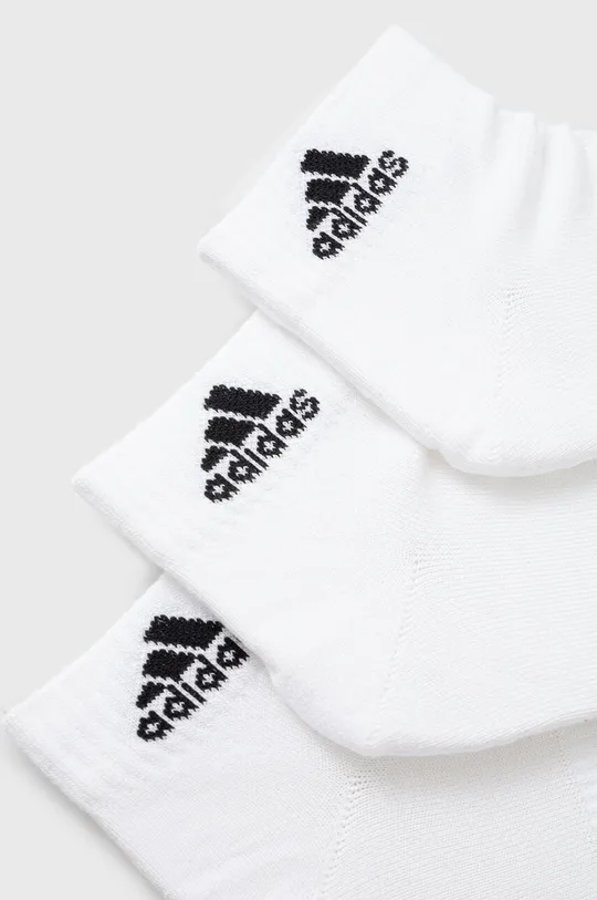 Ponožky adidas 6-pak biela
