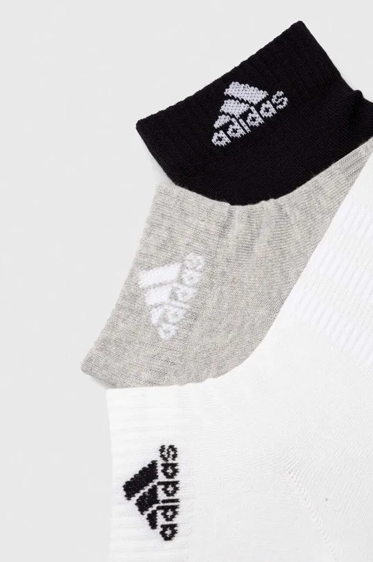 Ponožky adidas 3-pak sivá
