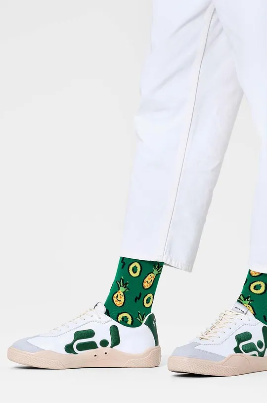 Κάλτσες Happy Socks Pineapple Sock πράσινο