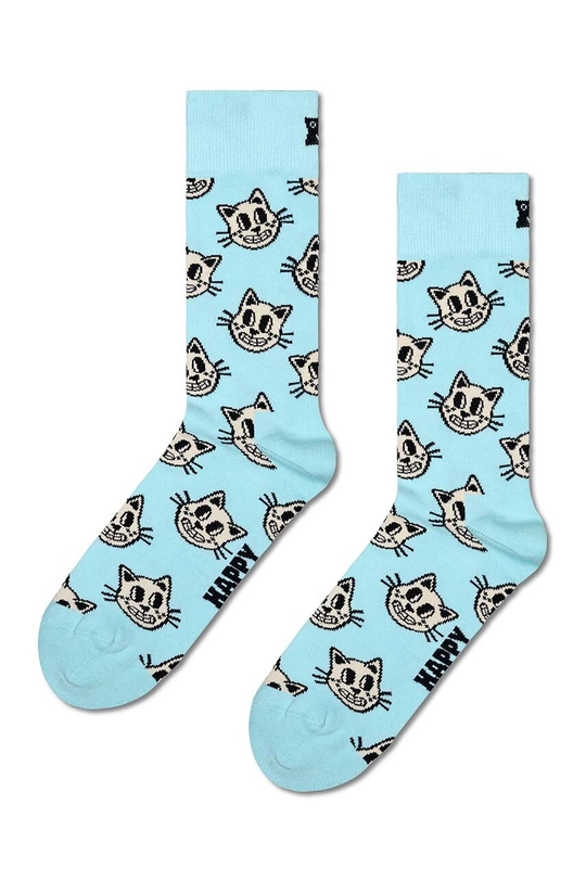 modra Nogavice Happy Socks Cat Sock Unisex