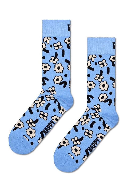 голубой Носки Happy Socks Dancing Flower Sock Unisex