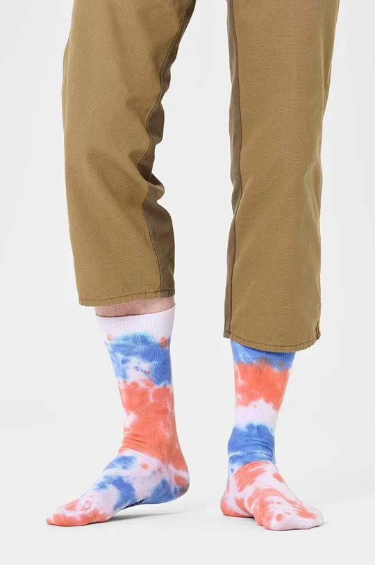 Κάλτσες Happy Socks Tie-dye Sock 86% Βαμβάκι, 12% Πολυαμίδη, 2% Σπαντέξ