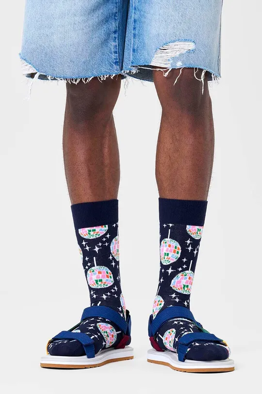 Ponožky Happy Socks Disco Ball Sock tmavomodrá