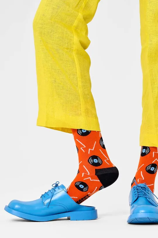 Κάλτσες Happy Socks Vinyl Sock πορτοκαλί
