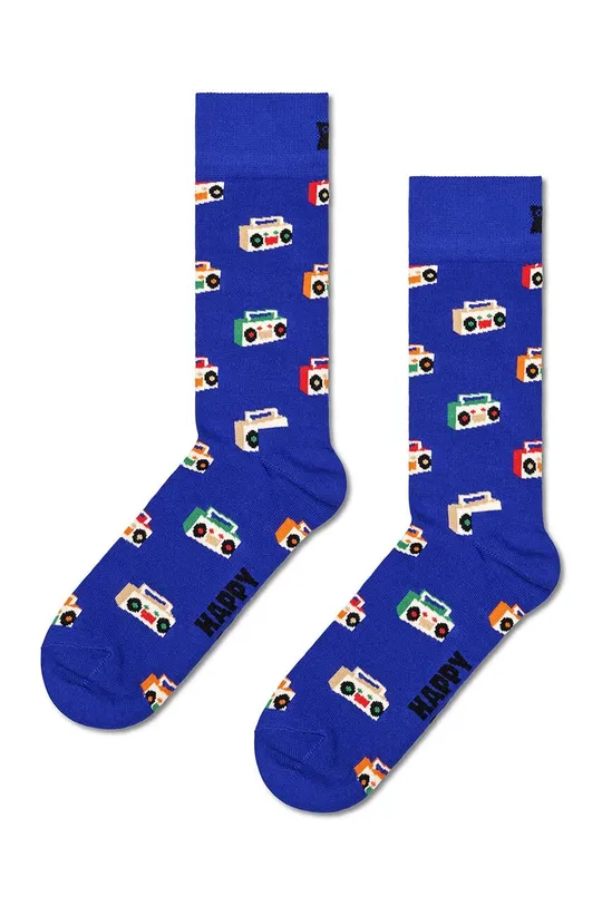 μπλε Κάλτσες Happy Socks Boom Box Sock Unisex