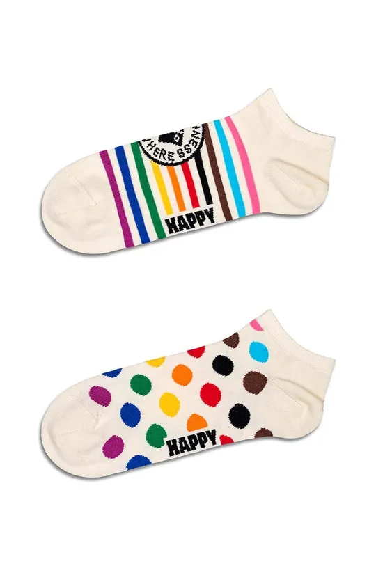 biały Happy Socks skarpetki Pride Low Socks 2-pack Unisex