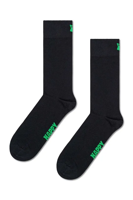 crna Čarape Happy Socks Solid Unisex