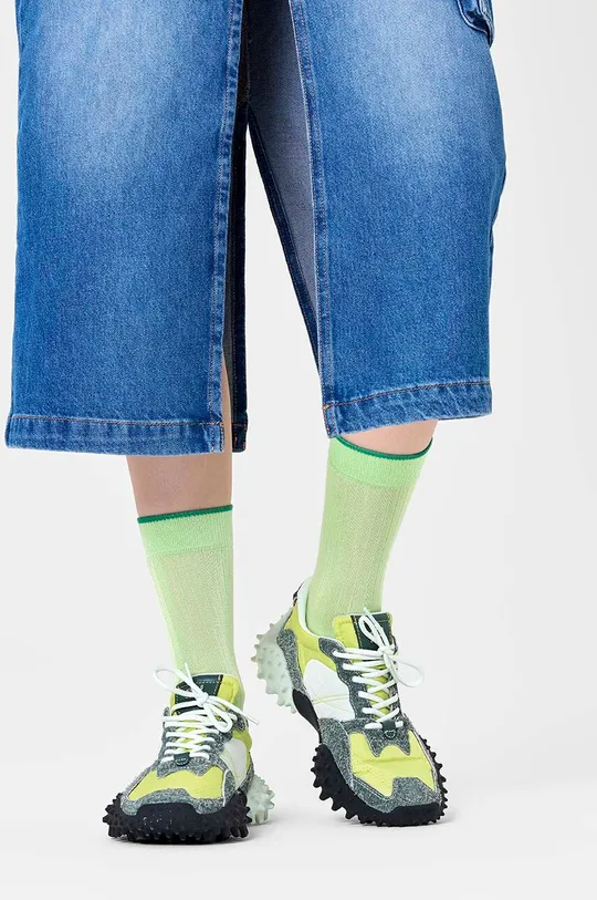 Κάλτσες Happy Socks Slinky πράσινο