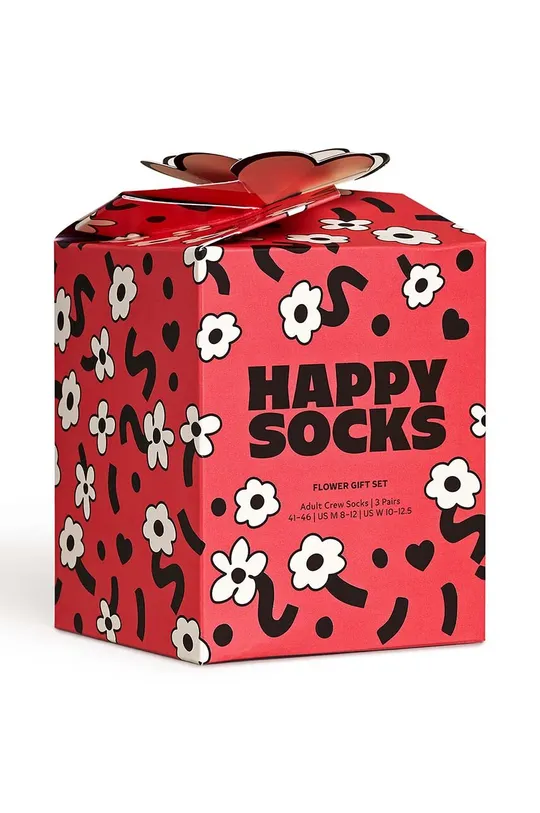 Nogavice Happy Socks Gift Box Flower Socks 3-pack Unisex