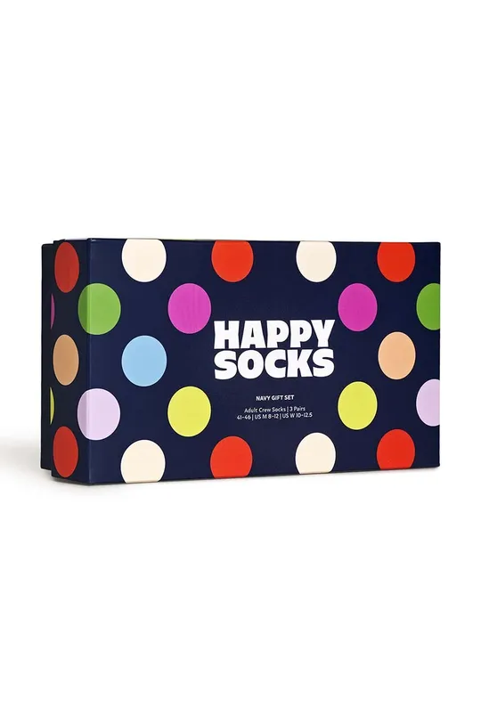 Happy Socks zokni Gift Box Navy 3 pár Uniszex