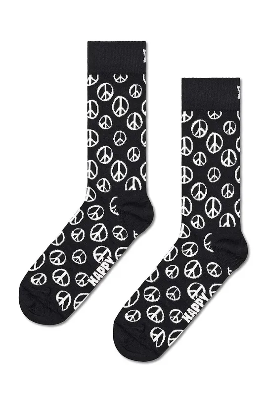 Ponožky Happy Socks Gift Box Black White 3-pak čierna