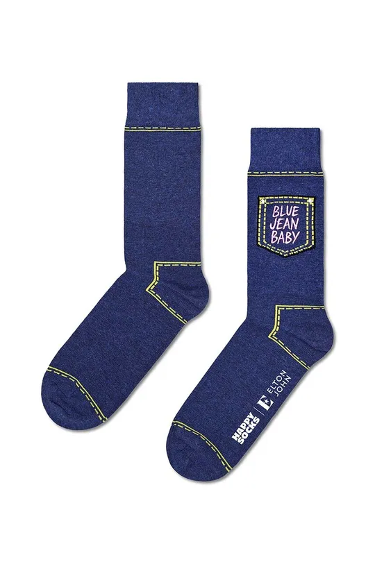 modrá Ponožky Happy Socks x Elton John Blue Jean Baby Unisex