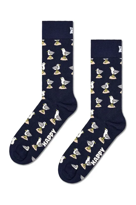 tmavomodrá Ponožky Happy Socks Seagull Sock Unisex