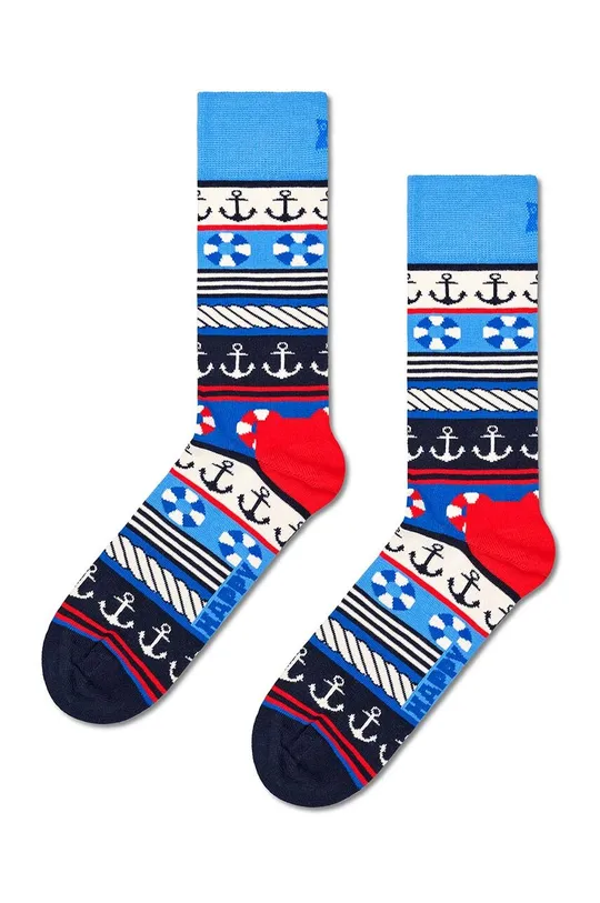 μπλε Κάλτσες Happy Socks Marine Mix Sock Unisex