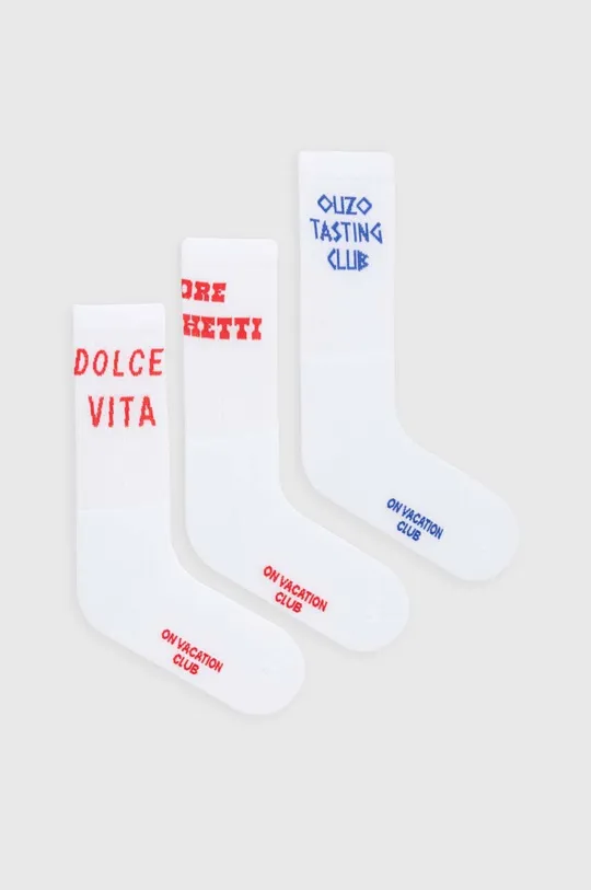 biela Ponožky On Vacation Faves 3-pak Unisex