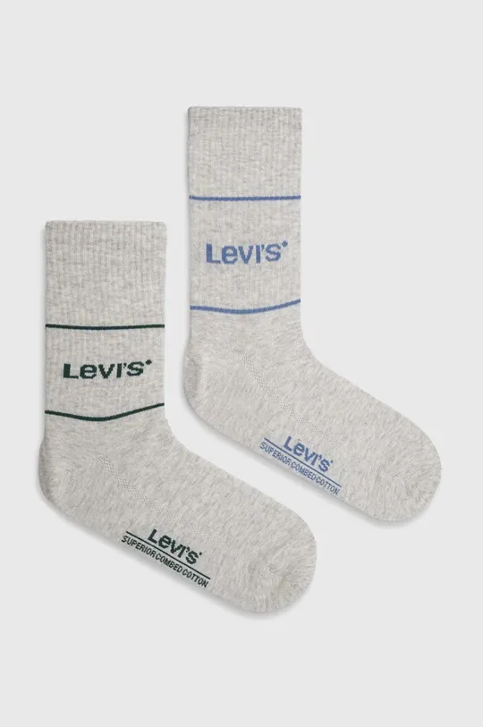 siva Čarape Levi's 2-pack Unisex