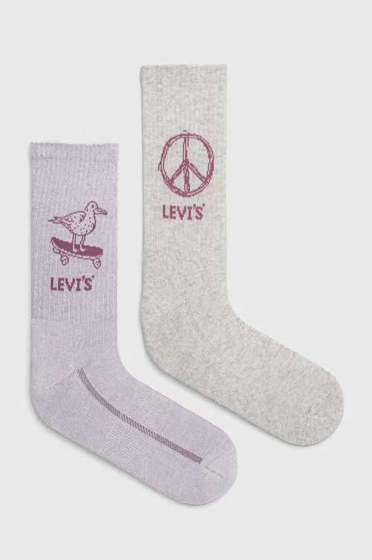 lila Levi's zokni 2 db Uniszex