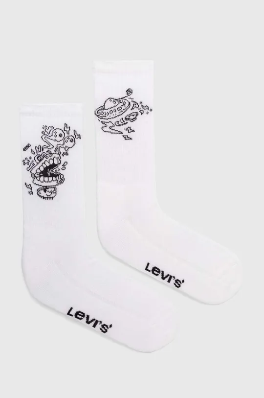 biela Ponožky Levi's 2-pak Unisex