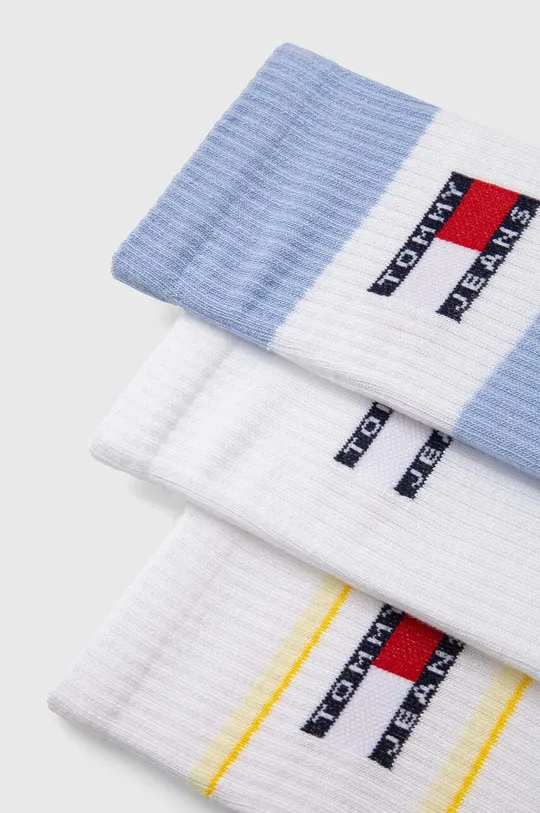 Ponožky Tommy Jeans 3-pak biela