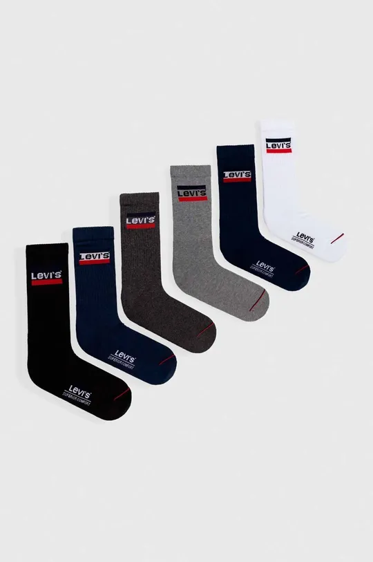 πολύχρωμο Κάλτσες Levi's 6-pack Unisex