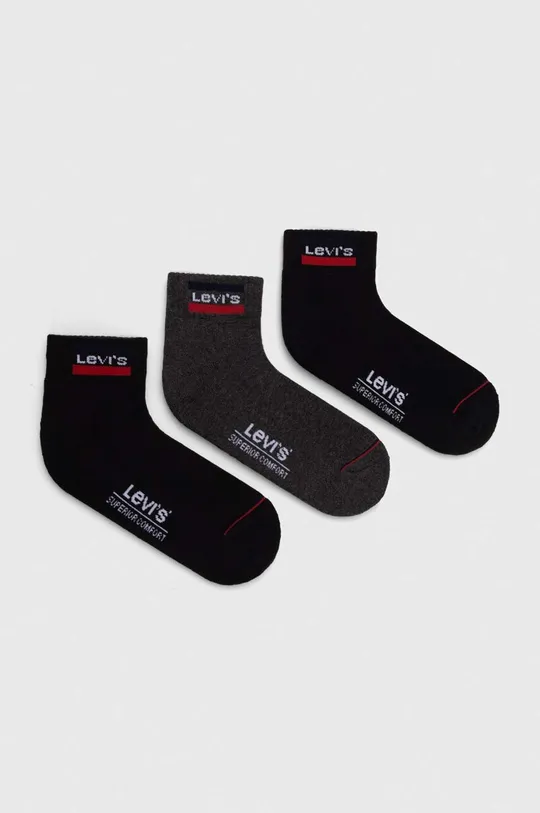 Ponožky Levi's 6-pak sivá