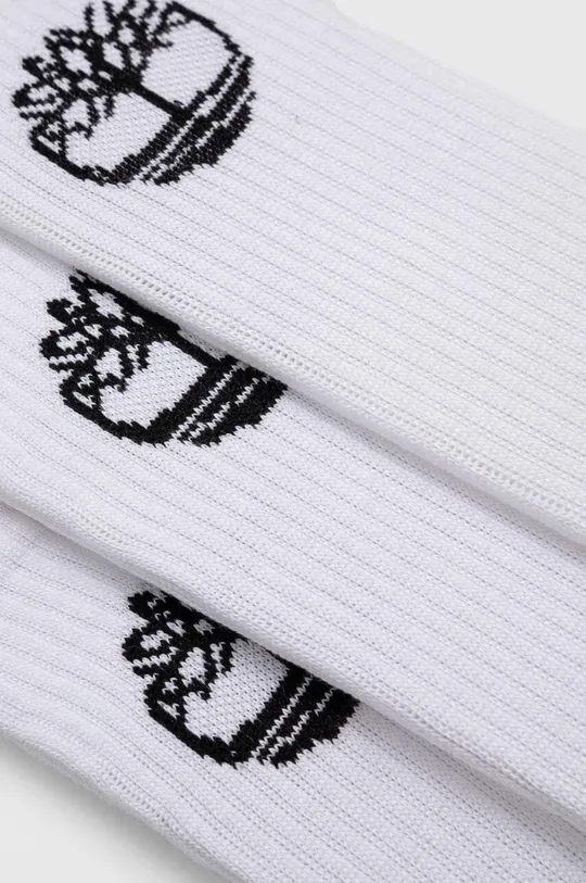 Κάλτσες Timberland 3-pack λευκό
