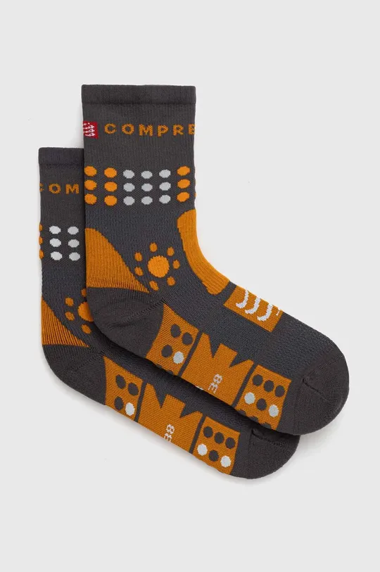 oranžová Ponožky Compressport Trekking Socks Unisex