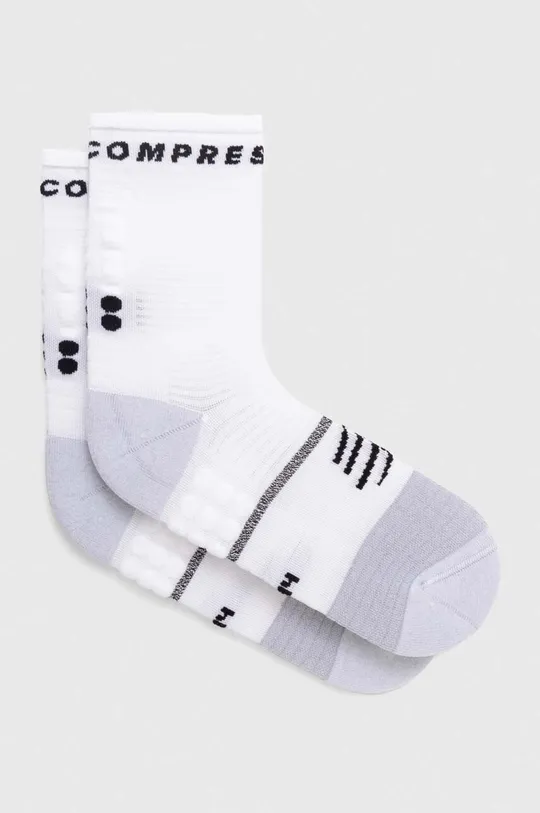 fehér Compressport zokni Pro Marathon Socks V2.0 Uniszex