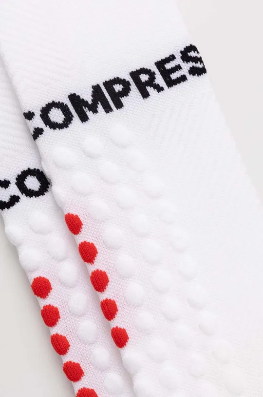 Κάλτσες Compressport Full Socks Run λευκό