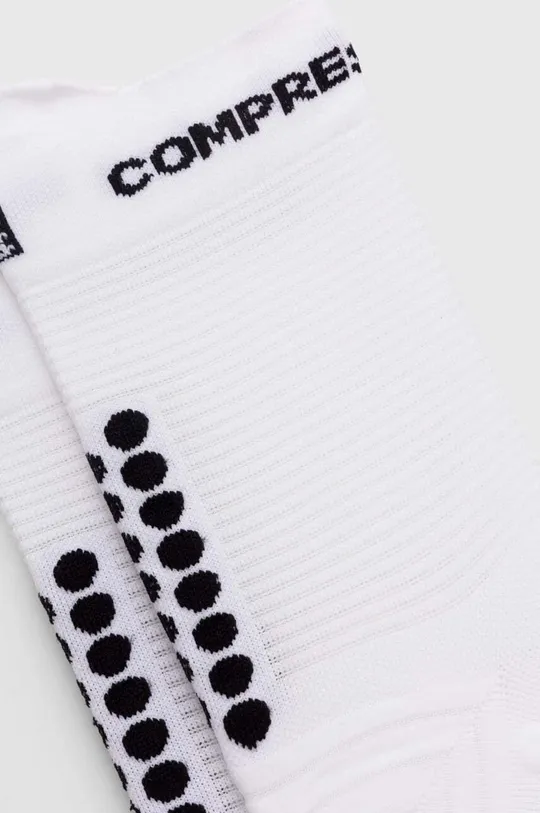 Κάλτσες Compressport Pro Racing Socks v4.0 Run High λευκό