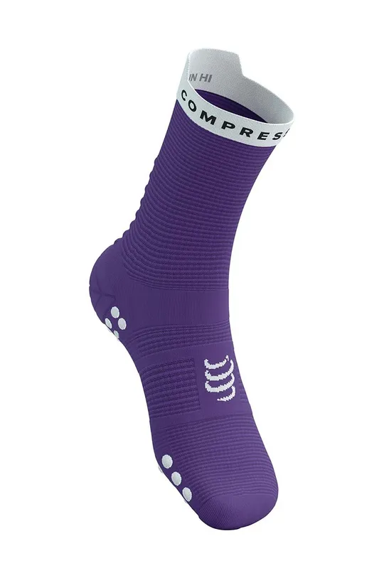 Čarape Compressport Pro Racing Socks v4.0 Run High ljubičasta