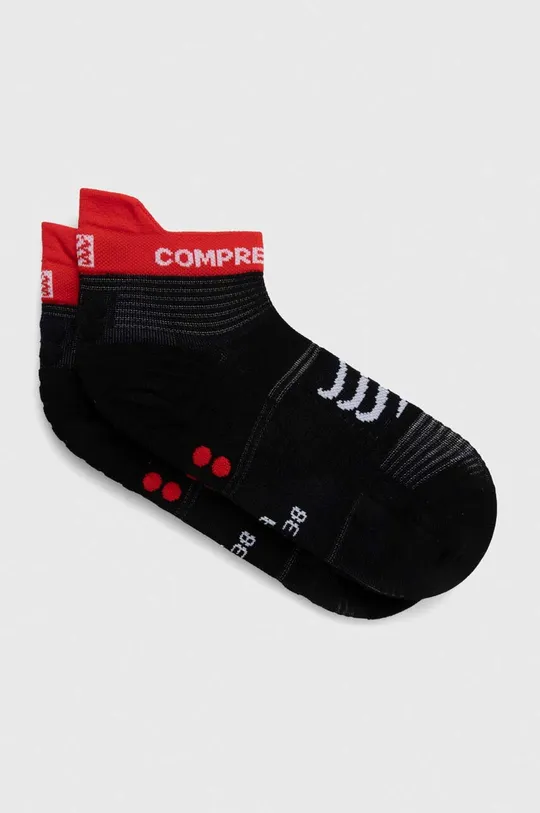 nero Compressport calzini Pro Racing Socks v4.0 Run Low Unisex