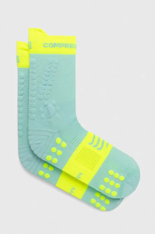 τιρκουάζ Κάλτσες Compressport Pro Racing Socks v4.0 Trail Unisex